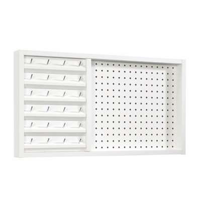 Craft Wall Mount Thread with Peg Board White - Sauder