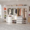Besiost Freestanding Closet Organizer with 6 Drawers, Walk-In Closet Systen with 4 Clothing Rack - 4 of 4