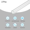 Unique Bargains Lamp Lantern Water Cooling System Acrylic Round Pipes Clear 2 Pcs 14" - 3 of 4