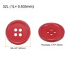 Unique Bargains Sewing Resin Round Flat 4-Hole Replacement Craft Buttons 20 Pcs - 2 of 4