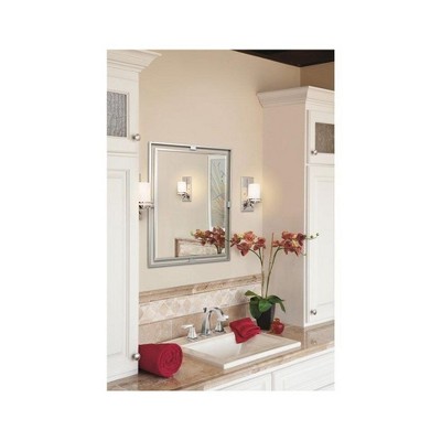 Hendrik 12" Chrome Cylinder Wall Sconce with Cream Shade