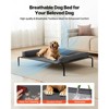 VEVOR Elevated Dog Bed for Large Dogs, Portable Raised Dog Cot with Washable Pillow, Indoor & Outdoor Pet Cooling Raised Hammock Bed, XL, Gray - 3 of 4