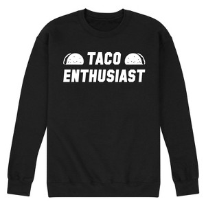 Men's - Instant Message - Taco Enthusiast Graphic Fleece Sweatshirt - 1 of 4