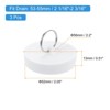 Unique Bargains Bathroom Kitchen Laundry Rubber Hanging Ring Sink Bathtub Drain Stoppers - 2 of 4