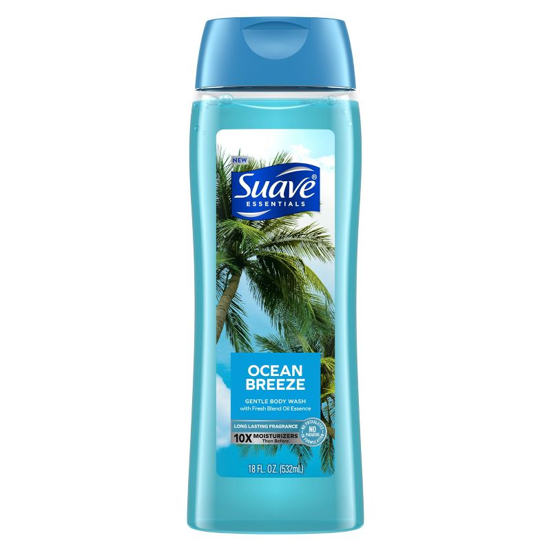 Suave Essentials Ocean Breeze Refreshing Body Wash Soap for All Skin Types - 18 fl oz, 3 of 8