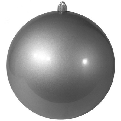 Christmas by Krebs Shiny Candy Silver Shatterproof Christmas Ball Ornament 12" (300mm)