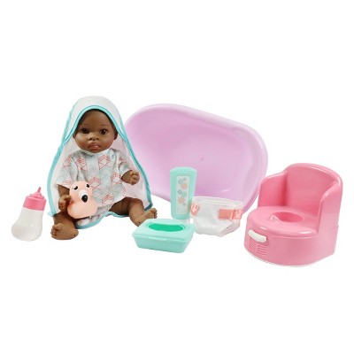 Madame Alexander Small Wonder 14" Baby Doll Bath Set - Brown Eyes