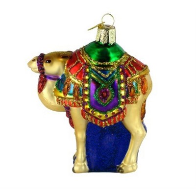 Old World Christmas Glass Blown Ornament For Christmas Tree, Magis Camel