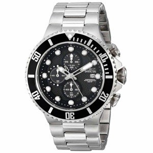 Invicta 18906 Men's Pro Diver Black Textured Dial Steel Bracelet Chronograph Dive Watch - 1 of 4