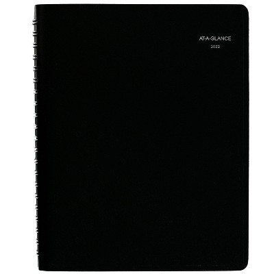 2022 Planner 8"x11" Daily Four Person Black - At-A-Glance