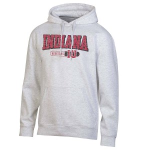 NCAA Indiana Hoosiers Gray Fleece Hooded Sweatshirt - 1 of 3