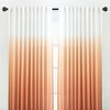 Chanasya 2pk Gradient Ombre Faux Belgian Flax Semi Sheer Window Curtain Panels - Set of 2 - 3 of 4