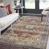 Machine Washable Area Rug Non Slip Non Shedding Rug Boho Vintage Low Pile Carpet Foldable Stain Resistant Rugs for Bedroom Living Room - 4 of 4