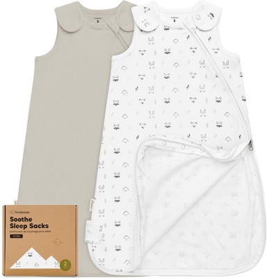 KeaBabies 2-Pack Sleep Sacks for Babies, Soothe Sleeping Sack Wearable Blanket, Infant, Toddler, Newborn Swaddle Sack