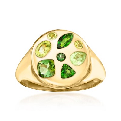 Ross-Simons 0.96 ct. t.w. Multi-Gemstone Ring in 18kt Gold Over Sterling