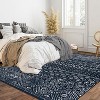 Bohemian Geometric Pattern Rug, Living Room Area Soft Rug, Foldable Machine Washable Rug, Low Pile Non-Slip Non-Linting, Rug, Bedroom, Home Office - 3 of 4
