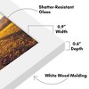 Americanflat 8x10 Picture Frame with Shatter-Resistant Glass - Gallery Style Frame with Engineered Wood - Signature Collection - White - 3 of 4