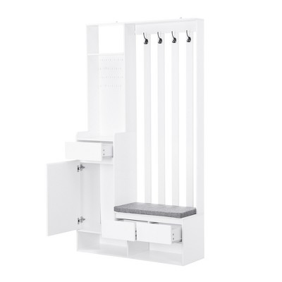 YOOCOZZ Hall Tree with Storage Bench and Coat Rack