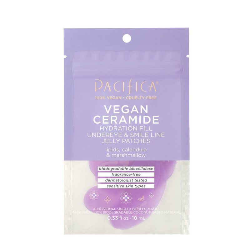 Pacifica Vegan Ceramide Hydration Fill Undereye &#38; Smile Line Jelly Patches - 0.33 fl oz, 1 of 10