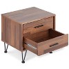 Royal Hampton 2 Drawers Wood Nightstand By Deoss, Brown - 2 of 4