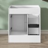 Bath Vanity Cabinet without Top 30 in. W x 21.5 in. D x 33.5 in. H Bathroom Vanity in White with Brushed Nickel Handle - 2 of 4
