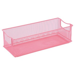 Rectangle Wire Decorative Toy Storage Bin Pink - Pillowfort
