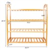 KTMBDW Stackable Shoe Rack, 4 Tier Bamboo Shoes Rack Storage Shelf, Holds up to 16 Pairs Shoes for Living room, Entryway, Small Spaces - 3 of 4