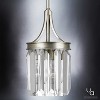 Urban Ambiance Luxury Traditional Pendant,  11-1/4"H x 6"W,  Antique Silver Finish, UHP2461 - 3 of 4