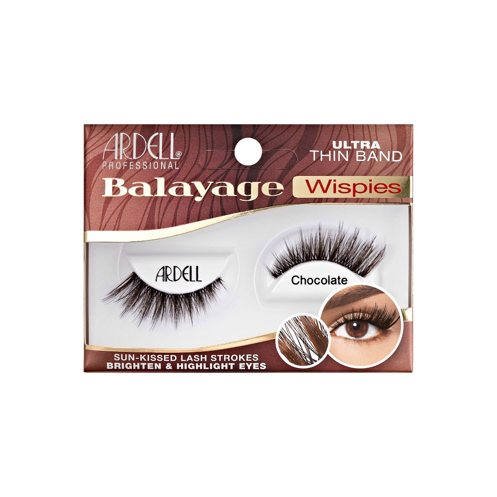 Photos - False Eyelashes Ardell Balayage Wispies Chocolate  