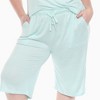 Plus Size Soft Capri Pajama Lounge Set - White Mark - 4 of 4