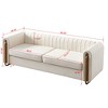 NicBex 84.25 Inch Velvet 2-Seat Sofa with Metal Legs for Living Room,Apartment,Bedroom - 3 of 4