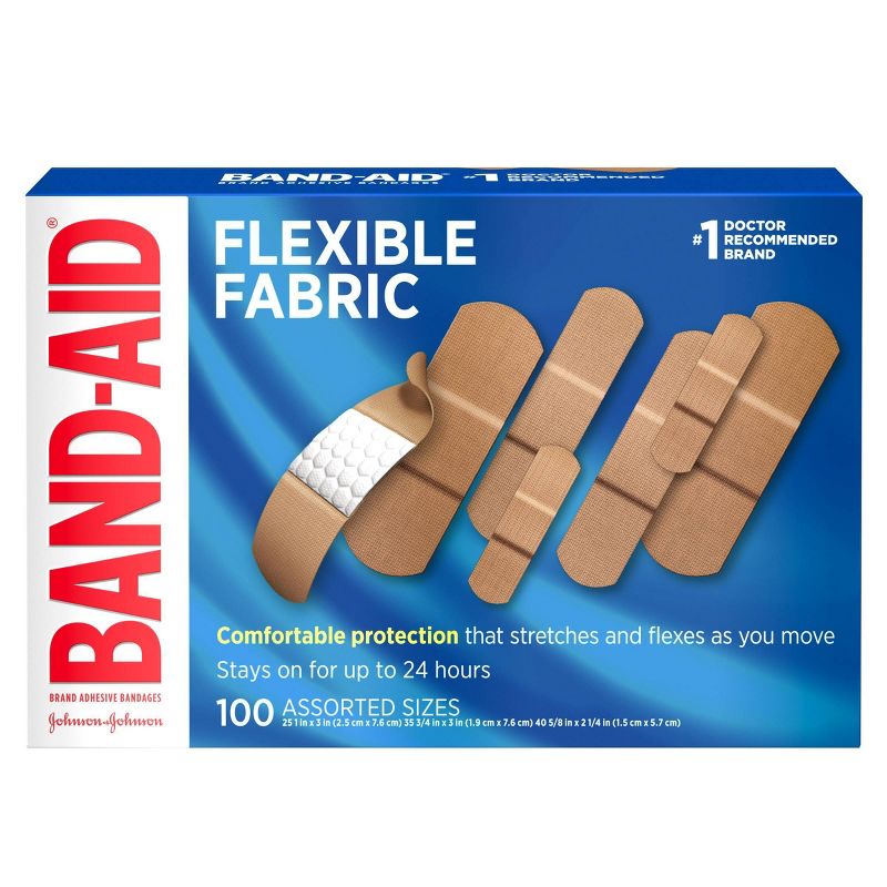Band-Aid Flexible Fabric - 100ct, 3 of 12