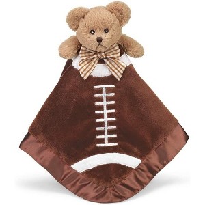 Bearington Baby Touchdown Snuggler, Football Plush Stuffed Animal Teddy Bear Security Blanket, Lovey 15" - 1 of 4