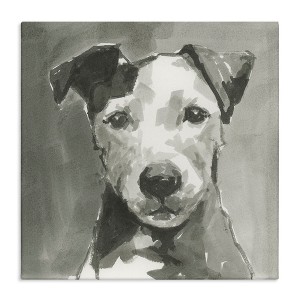 Stupell Industries Muted Dog with Quiet Expression, 17" x 17" - 1 of 4