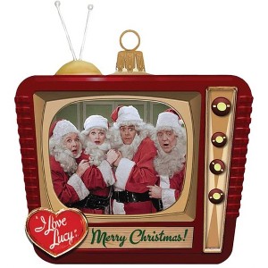 Kurt Adler Glass Ornament for Christmas Tree, I Love Lucy TV - 1 of 4
