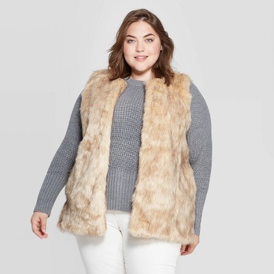 faux fur vest womens target