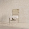 Maven Lane Vera Wooden Dining Chair with Fabric Upholstery, Set/2 - 4 of 4