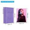 Unique Bargains Mini Love Heart PVC Material Photocard Binder Album with 32 Pockets 4.3"x3.3" - 2 of 4