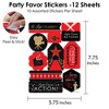Big Dot of Happiness Red Carpet Hollywood - Movie Night Party Favor Sticker Set - 12 Sheets - 120 Stickers - 3 of 4