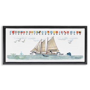 Stupell Industries Nautical Sailing Flags Educational, 25" x 11" - 1 of 4