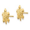 Black Bow Jewelry Kids 14k Yellow Gold Sea Turtle Post Earrings, 8 x 11mm - 2 of 4