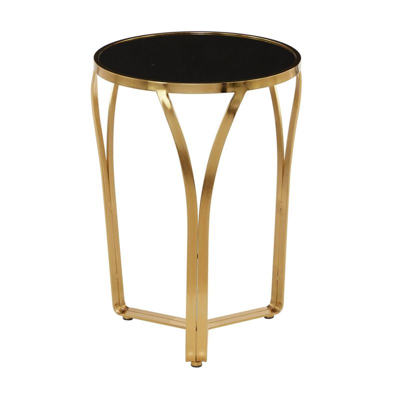 22.80&#34; Contemporary Metal Accent Table Gold - Olivia &#38; May, 1 of 8