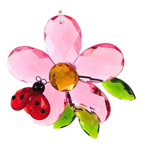 Crystal Expressions 3.0 Inch Daisy Flower With Friend Ornament