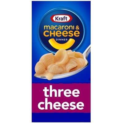 Kraft Three Cheese with Mini-Shell Pasta Macaroni & Cheese Dinner 7.25oz