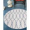 Unique Loom Outdoor Trellis Links Trellis Trellis Woven Area Rug - 4 of 4