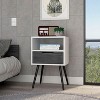 NicBex 13.8 inch Wide Nightstand with 1 Drawer,Modern Side Table with Four Legs and One Open Shelf,Bedside Table for Bedroom,Living Room - 2 of 4