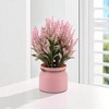 Unique Bargains Artificial Plants Tiered Festive Flower Cone Plastic 3.74"x3.74"x9.84" 1 Pc - 2 of 4