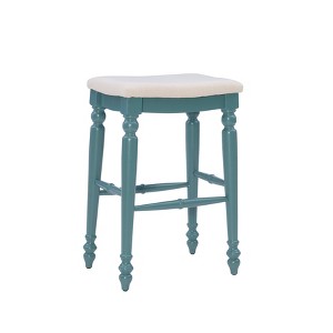 Marino Backless Barstool Wood - Linon - 1 of 4