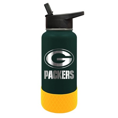 GREAT AMERICAN Green Bay Packers Stainless Steel Black Bottle/Can