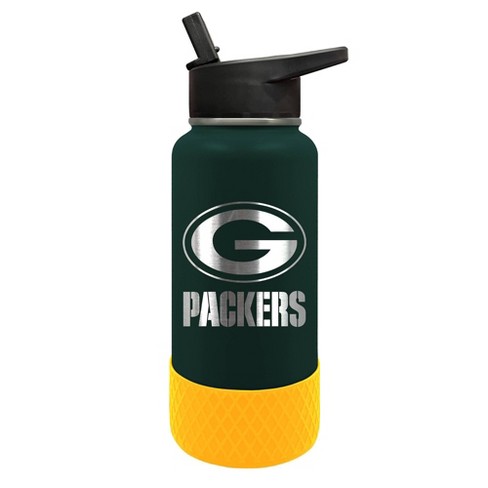 NFL Mist N' Sip 20 Ounce Water Bottle Green Bay Packers Football